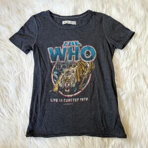 Abercrombie & Fitch The Who Vintage Style T-Shirt Crewneck Graphic Print Tee